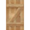 Ekena Millwork Joined Board-n-Batten Shutters w/Z-Bar, Rough Sawn Western Red Cedar, 16 1/8W x 27H, PR RBJ06Z16X027RWR - alternate 3
